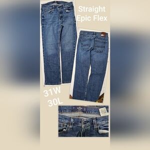 Hollister Blue Straight Epic Flex Men Jeans